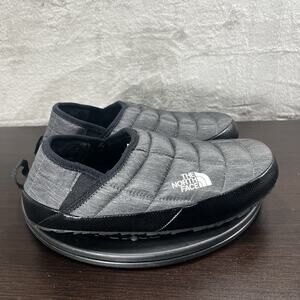 The North Face Men's Size 8 ThermoBall Traction Mules Slippers Gray Slip On